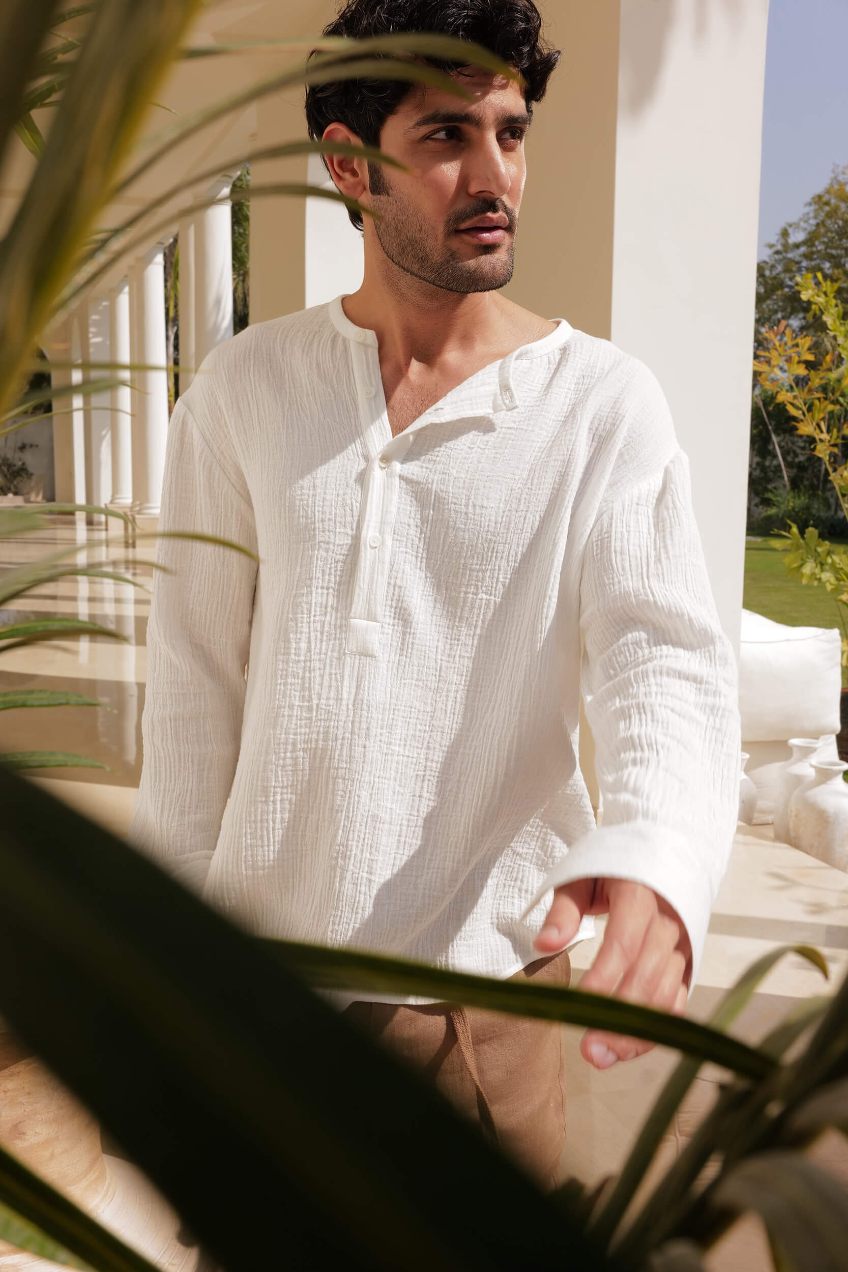 Amalfi Shirt - Man (IVORY) – SandByShirin