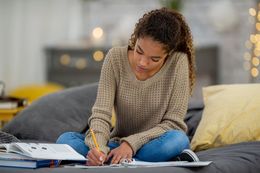 Student Studying