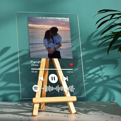 Quadro con codice spotify e foto personalizzabile 10x15cm –