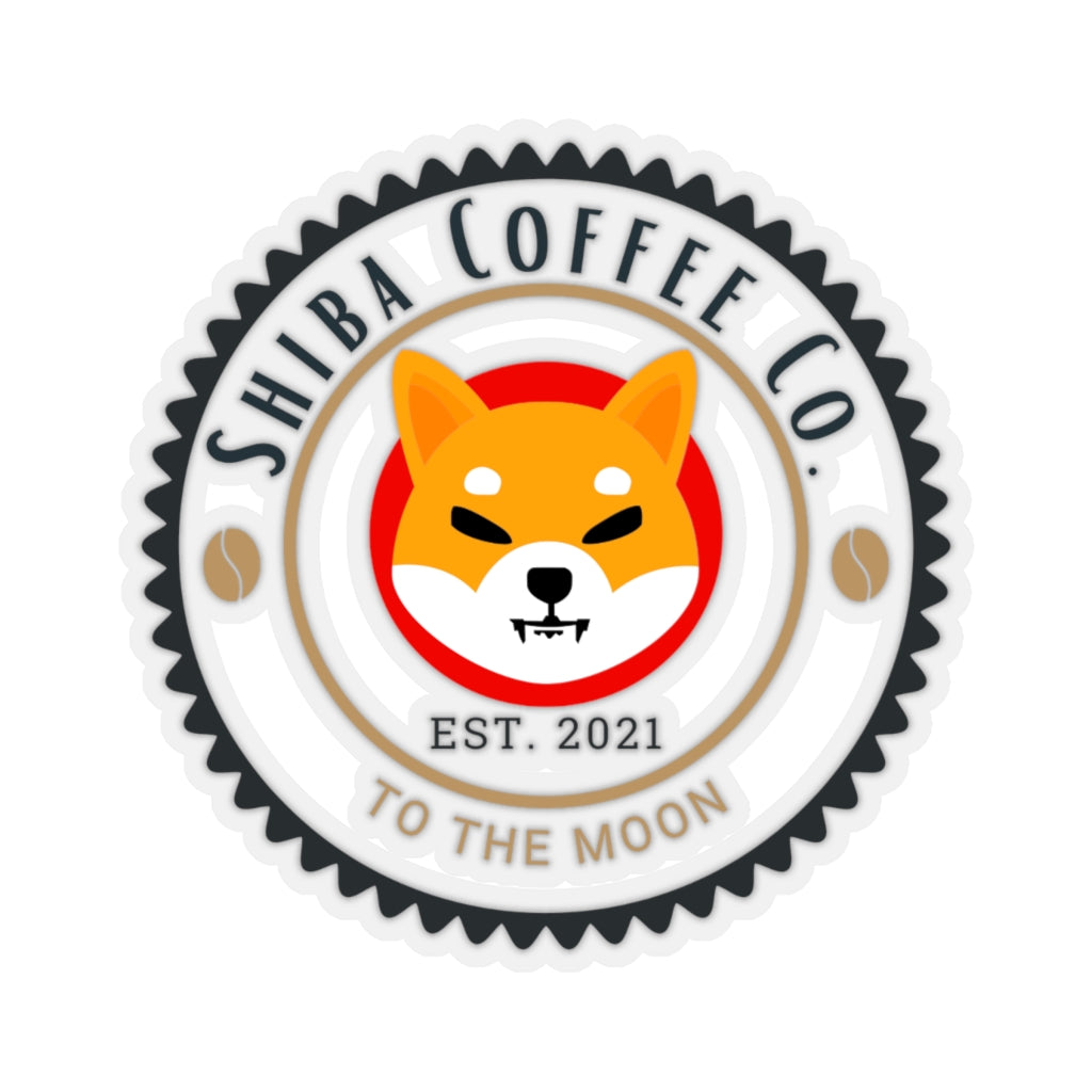 Custom Shiba Coffee Company Stickers