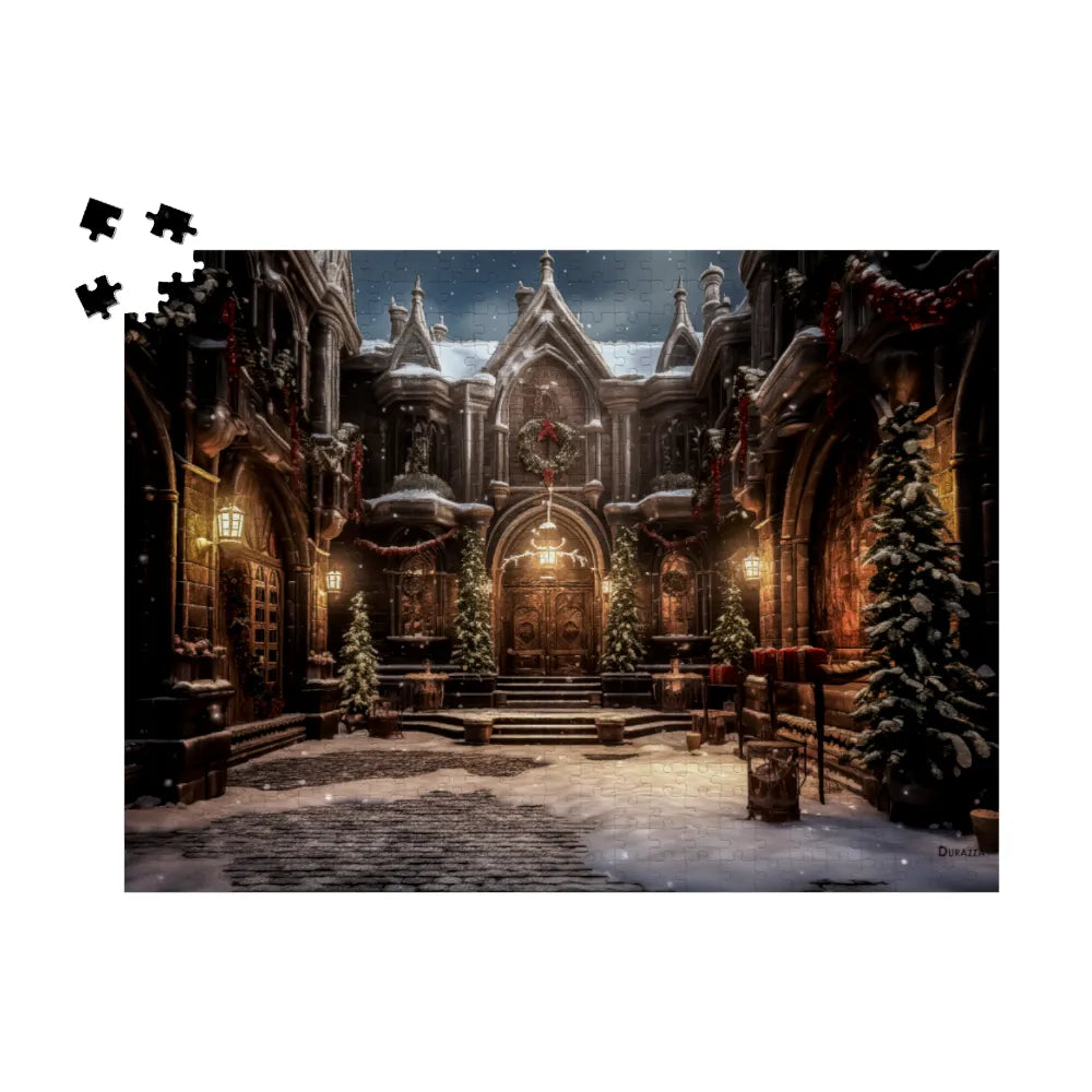 Yuletide Castle Wooden Jigsaw Puzzle 500 or 1000 Piece