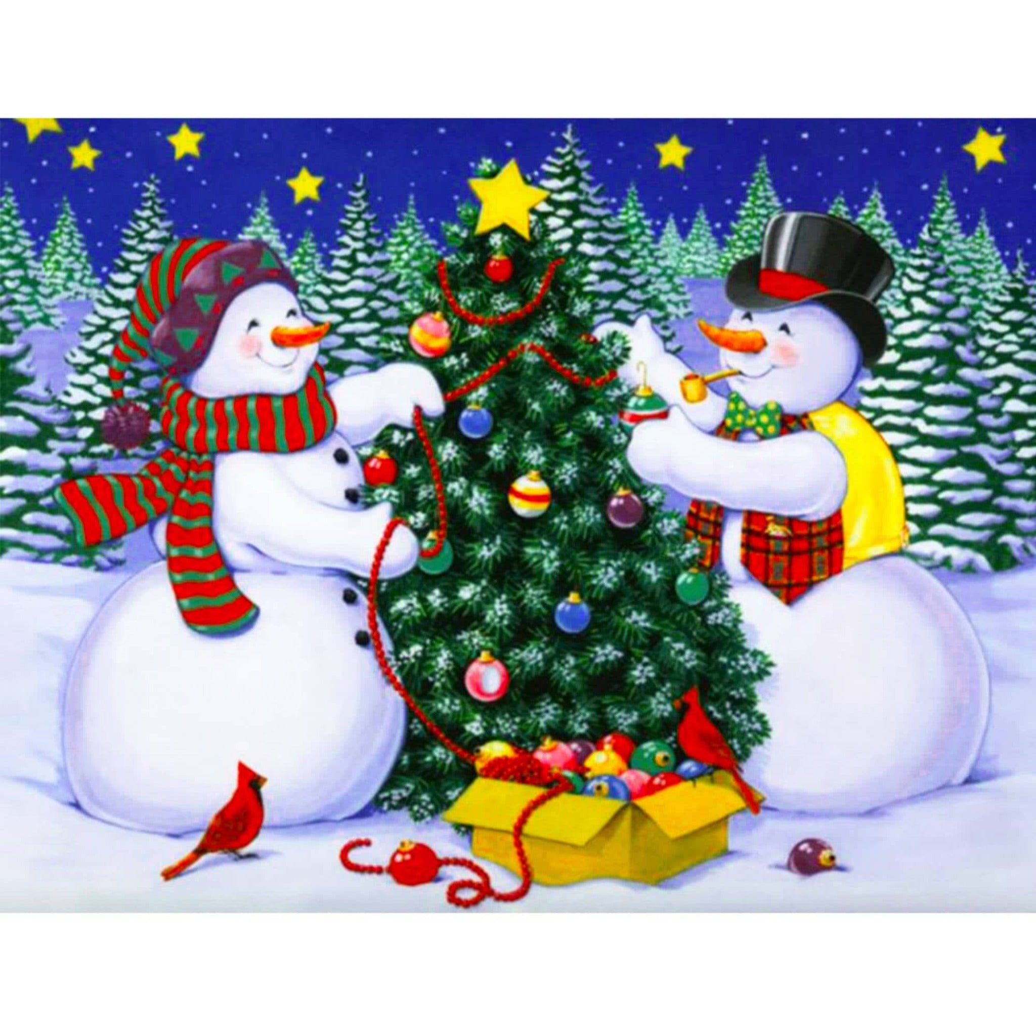 AROUND THE CHRISTMAS TREE Diamond Painting Kit – DAZZLE CRAFTER