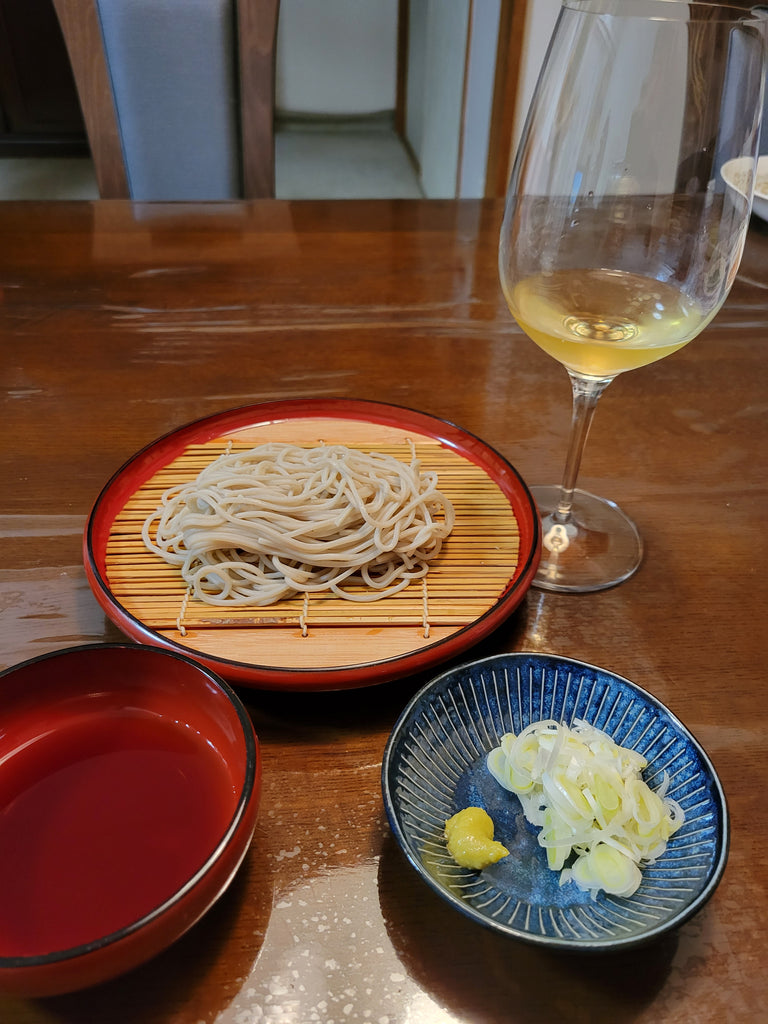 蕎麦とイタリアワイン