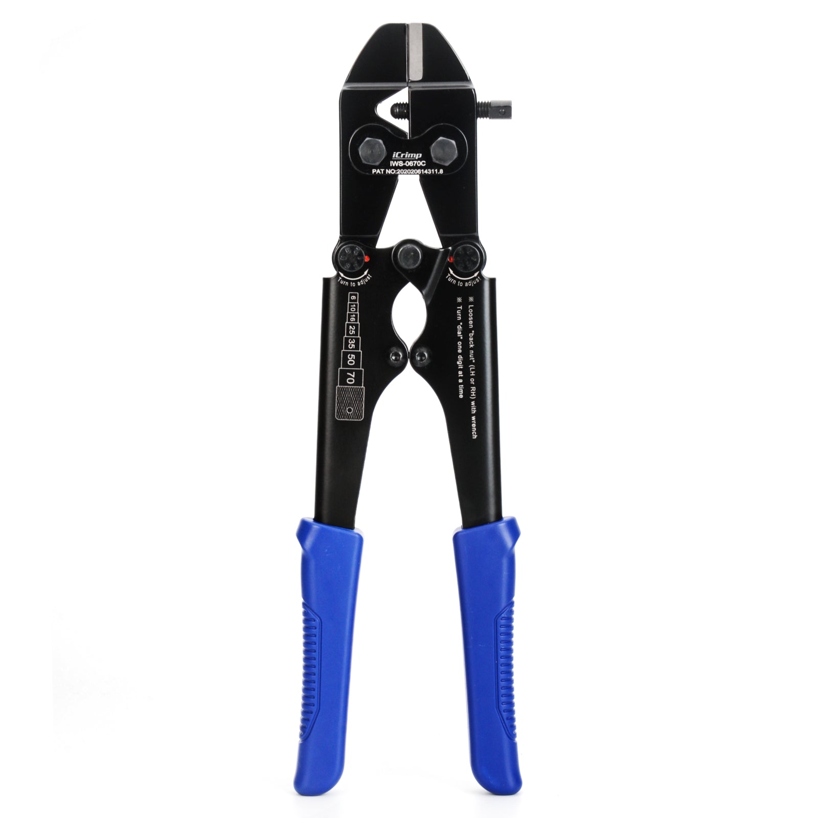 Battery Cable Lug Terminal Crimping Tool, for 1/0, 2/0, 3/0, 4/0