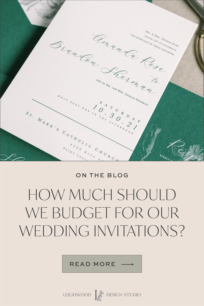 How Much Should We Budget for Wedding Invitations?