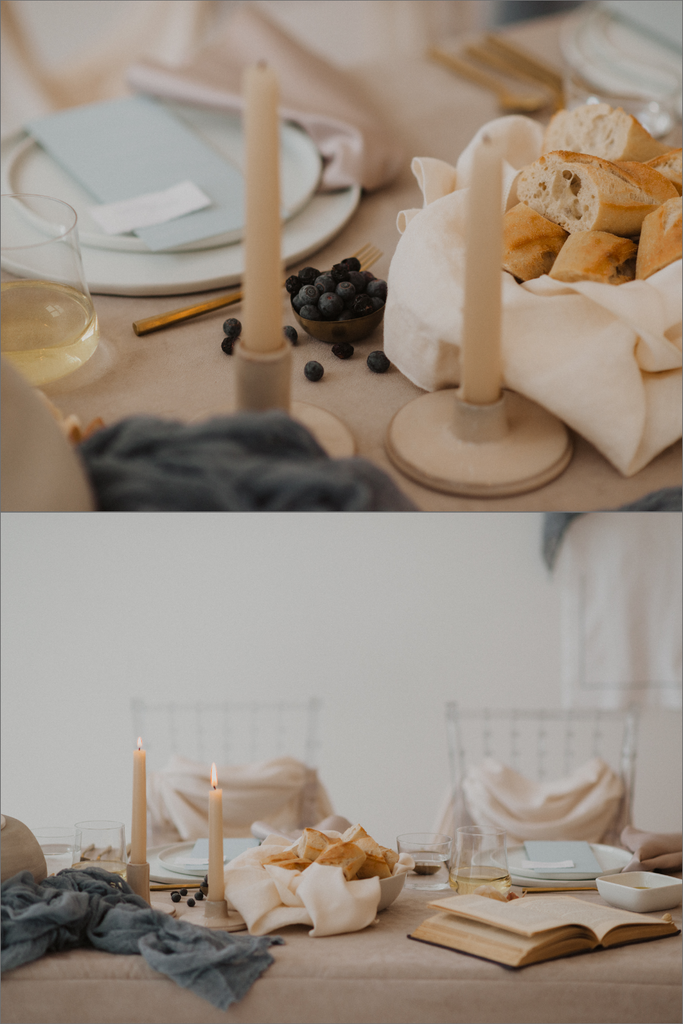 Intimate dinner party inspired tablescape | Fine Art Inspired Micro Wedding
