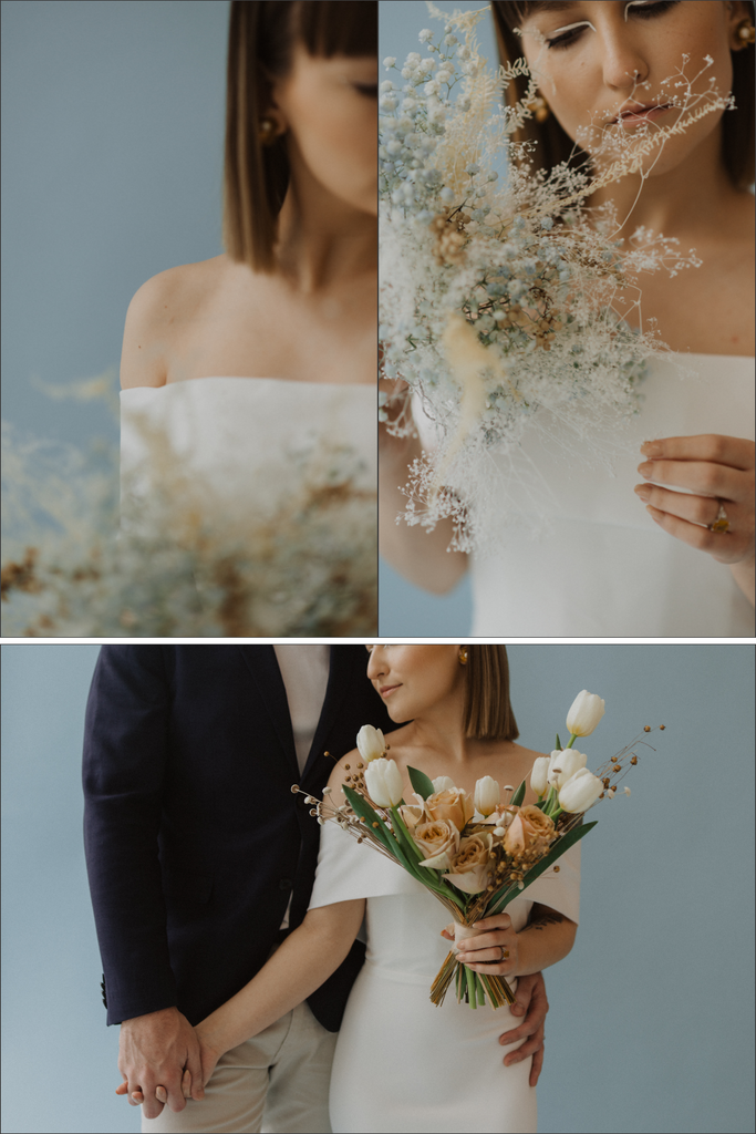 Modern couple portraits | Fine Art Inspired Micro Wedding