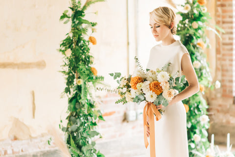 Wedding Inspiration Shoot: Orange Crush Spring Session at Wild Carrot