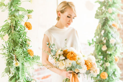 Wedding Inspiration Shoot: Orange Crush Spring Session at Wild Carrot