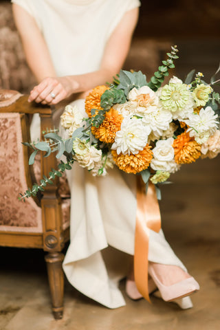 Wedding Inspiration Shoot: Orange Crush Spring Session at Wild Carrot