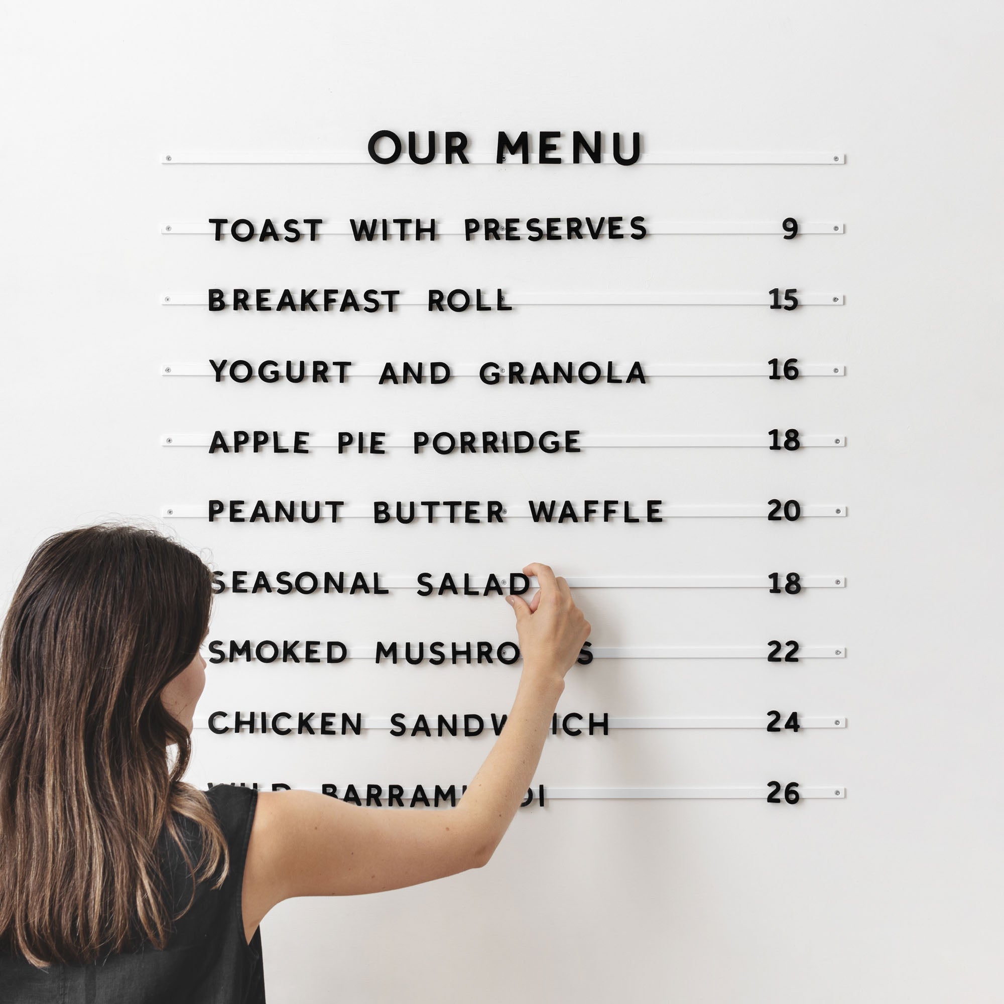 Magnetic Menu Board - George and Willy product image