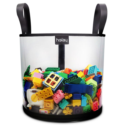 Holay PVC Zippered Blocks Set, Toy, Clay Storage Organizer Case (Name Tag,  Manual Pocket) (Black, 4Small) : : Toys