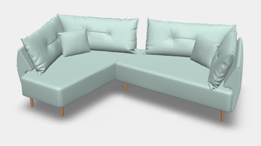 Modulares Sofa Mike mit Schlaffunktion - Stoff Mollia - Sylke Reiser - Livom TestStore product image