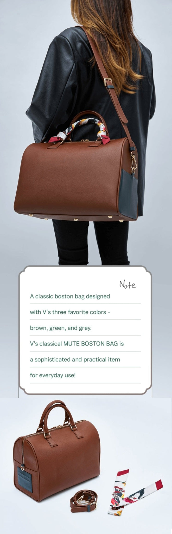 BTS Mute Boston bag V ボストン バッグ テテ - ボストンバッグ