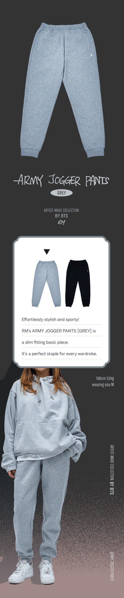 BTS Artist Made RM ARMY JOGGER PANTS アイドル | red-village.com