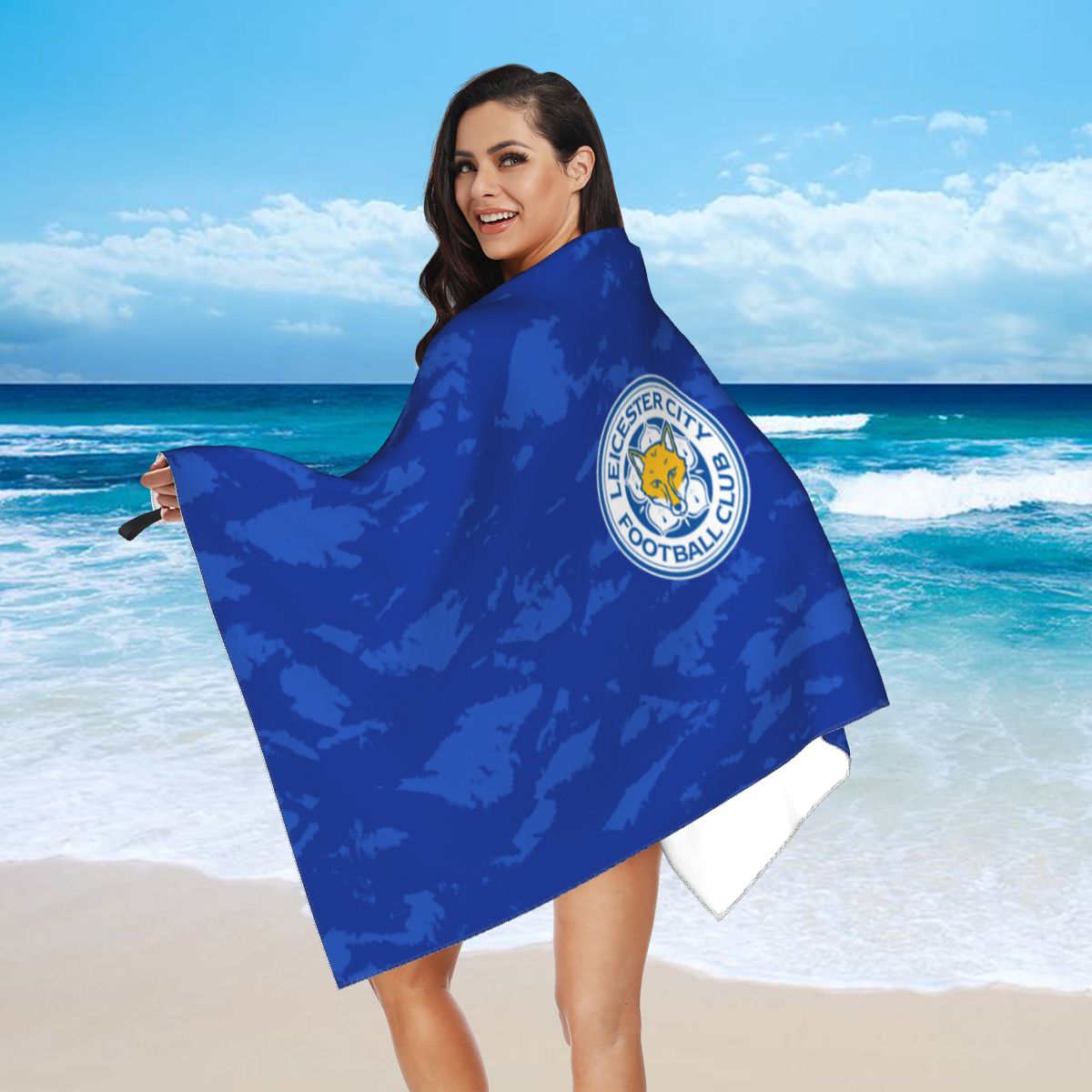 leicester city bath towel