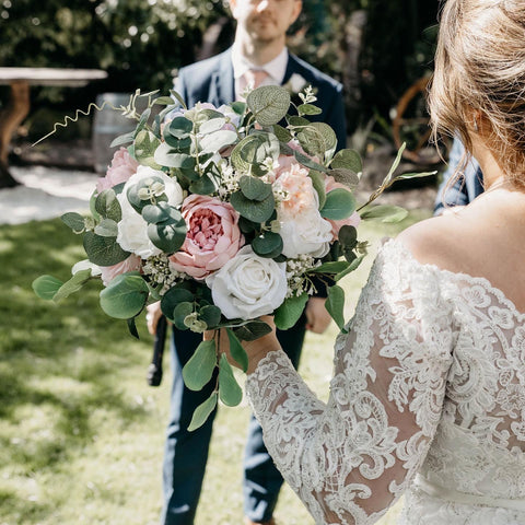 artificial flower bouquet for bride