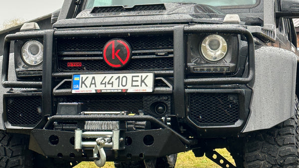 Winch brackets with guard protector