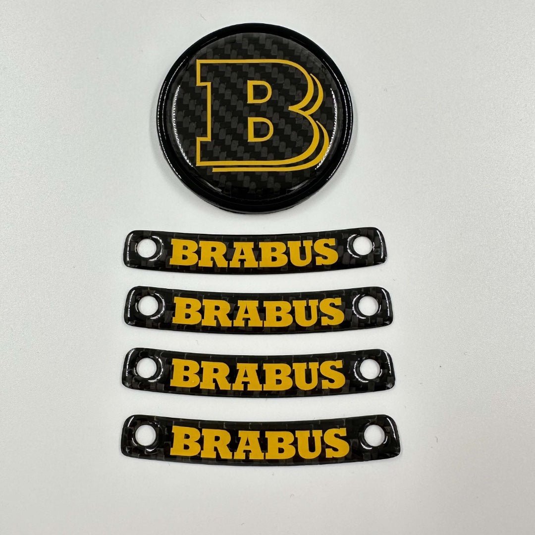 Brabus Yellow Badge Logo-Emblem-Set für Mercedes-Benz W463A