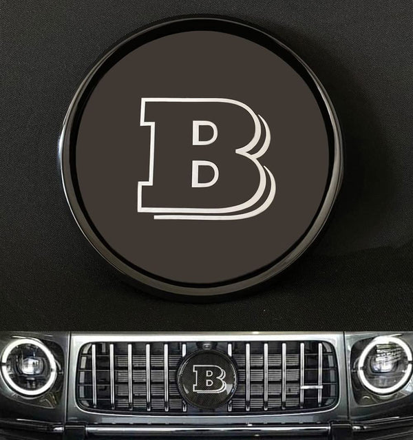 Buy G Wagon 2019 BRABUS style - Grille Badge Front Logo Glossy