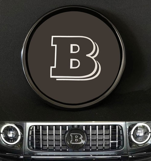 Plastic Yellow Brabus front grille badge logo for Mercedes-Benz G-Wagon  W463a W464