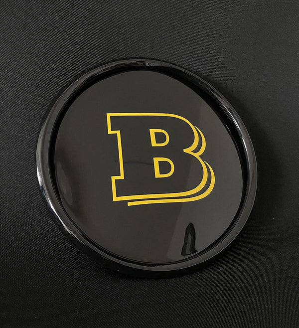 Brabus Logo Hood Emblem Badge MATT BLACK#000-21-2 Made In Germany Mbz  G-CLASS