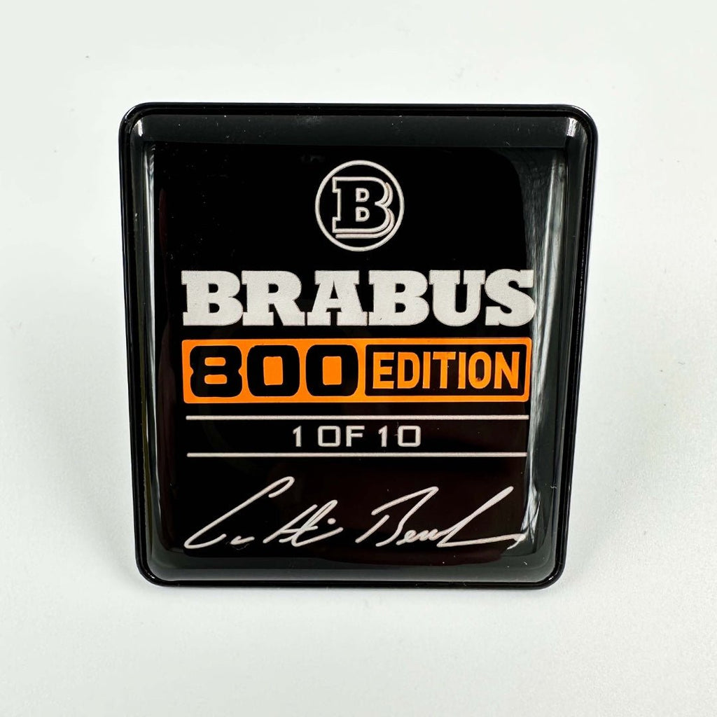 Metal Brabus 700 edition 1 of 10 Orange seats emblem badge logo set fo –  Kubay Carbon Company