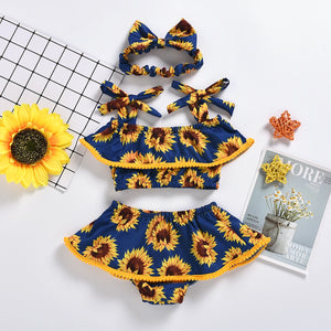 Sunflower Halter Set - Aiden's Lil Treasures