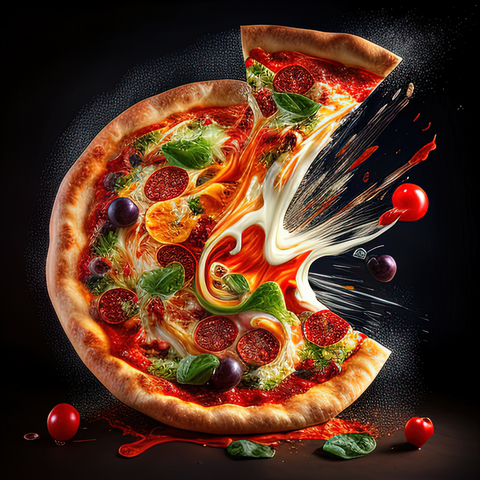 pizza illustrationintelligenza artificiale invasione creativa
