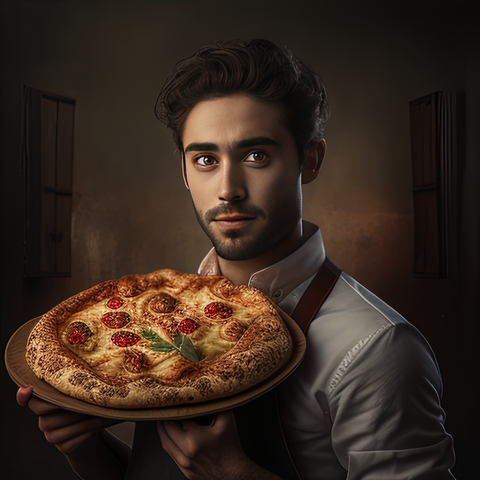 pizza illustration intelligenza artificiale invasione creativa
