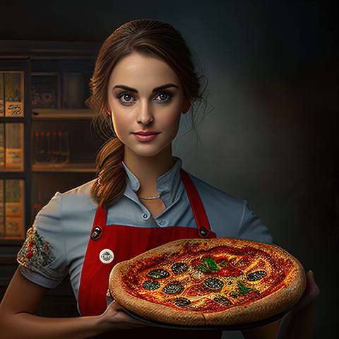 pizza illustration intelligenza artificiale invasione creativa