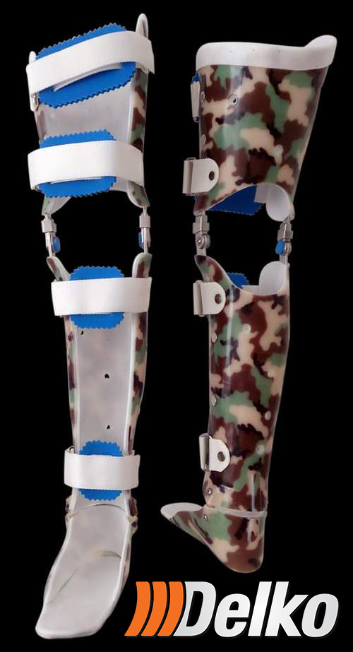 KAFO-ortoza za koljeno,nožni zglob i stopalo,dvozglobna