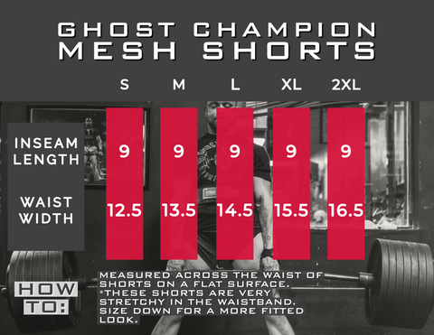 Shorts Size Chart