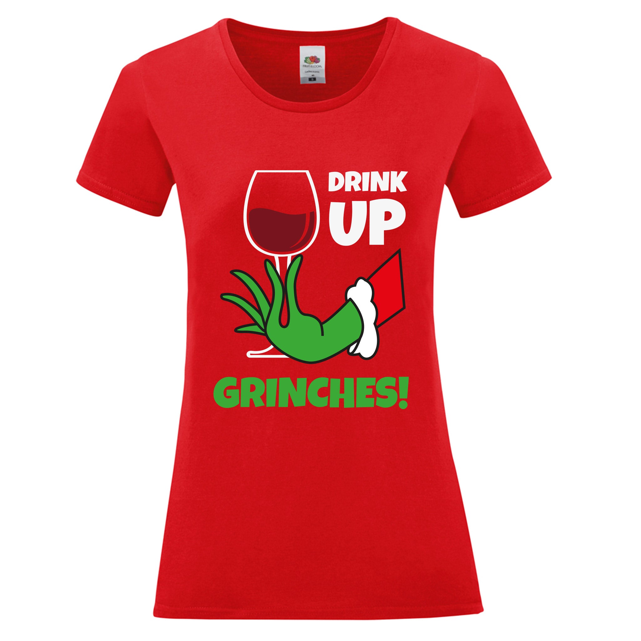 Funny Wine Alternative Label Mr Grinch Christmas Drink Up Grinches