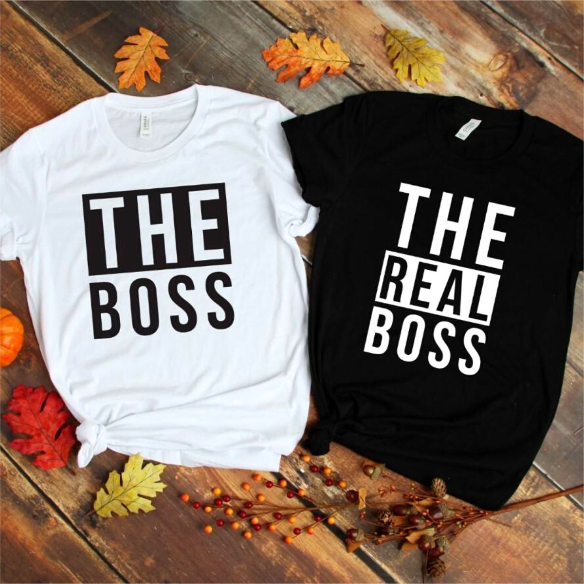 the real boss couple shirt