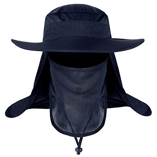 KAMYSEN Protector Gorro Pescador Anti-UV UPF50+,con Solapa,de ala Anch – Los