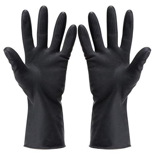 Guantes de tinte el pelo, color negro, reutilizables, para – Los tornillos