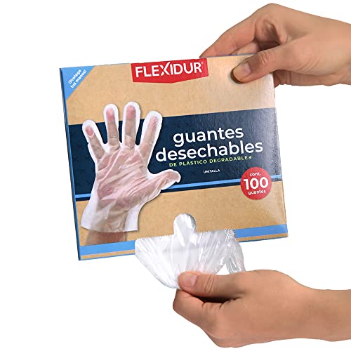 Flexidur | 100 Guantes Desechables Degradables – Los