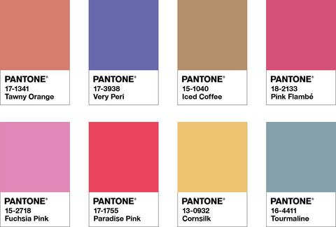 Pantone Colors 2022, Very Peri Pallette