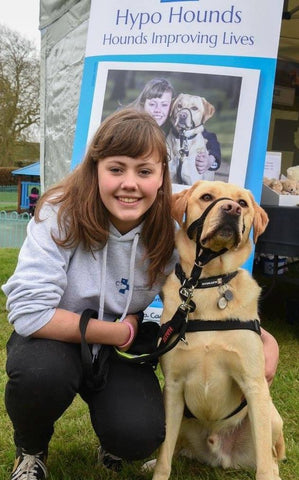 A young girl with her hypo hound