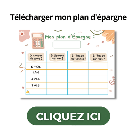 Tableau d'épargne à télécharger