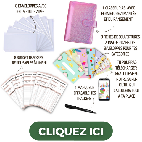 enveloppe budget - classeur budget enveloppe  Enveloppe, Classeur, Comment  gérer son budget