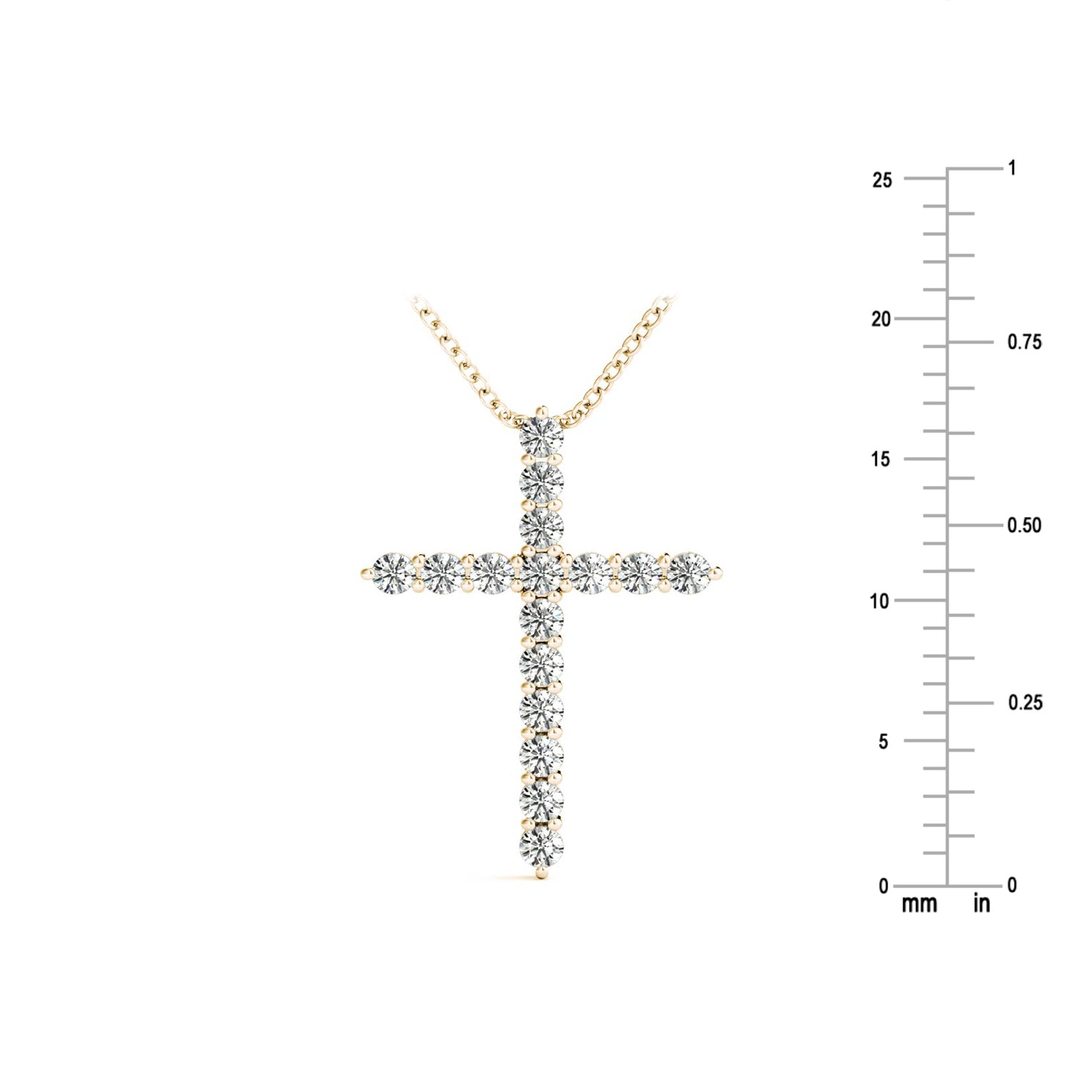 0.25ct Cross Pendant R1726