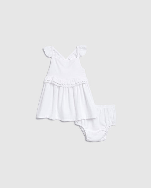 Girls Infant Short Dress With Ruffles