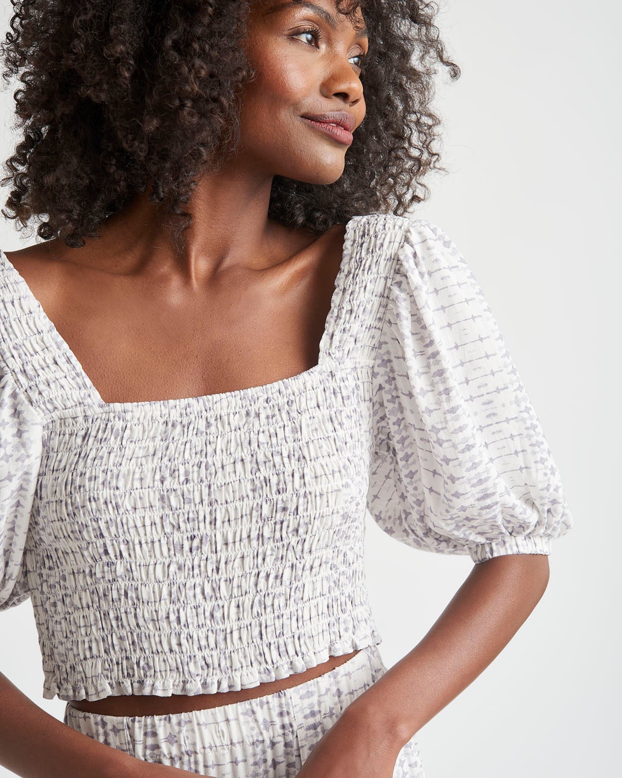 Kira Smocked Crop Top | Splendid