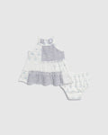 Girls Infant Summer Lace Tiered Tank Dress With Ruffles