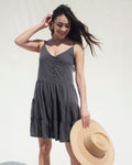 V-neck Spaghetti Strap Short Tiered Summer Dress