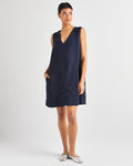 V-neck Shift Pocketed Plunging Neck Summer Dress by Splendid Clothing