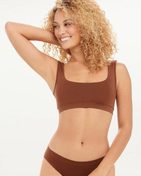 Women's Seamless Medium Support Cami Longline Sports Bra - All In Motion™  Taupe XS 1 ct