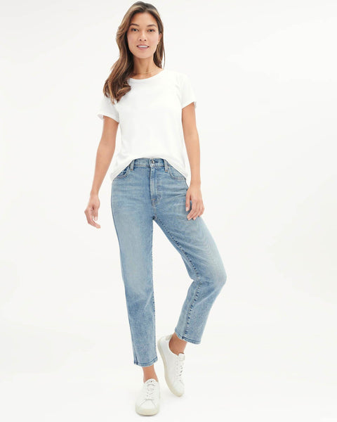 RDNW09 - High Waisted Wide Leg Denim Jean